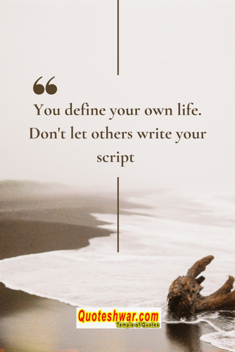 Read more about the article You define your own….