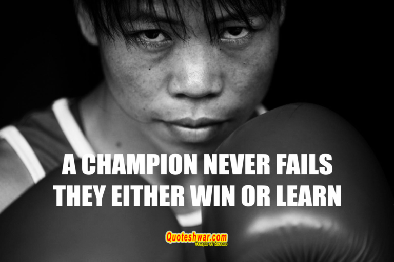 Read more about the article A Champion never fails….