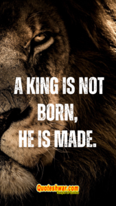 Read more about the article A king is not…