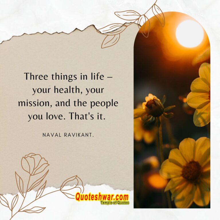 Read more about the article Three things in life-