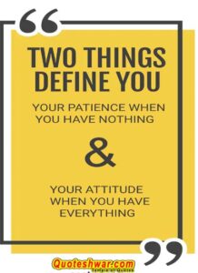 Read more about the article Two Things Define You As….