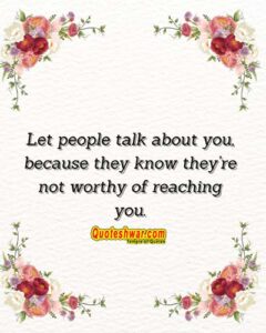 Read more about the article Let people talk about you….