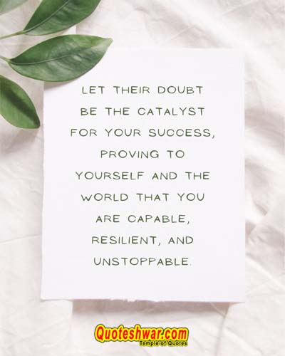 women motivational quotes let their doubt